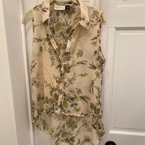 RD Style High-Low Sleeveless Blouse